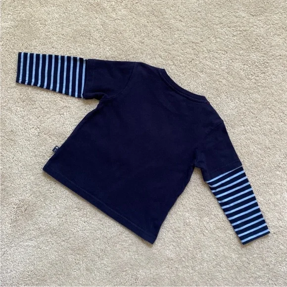 Navy Sailboat Kids Shirt - Picture 3 of 11